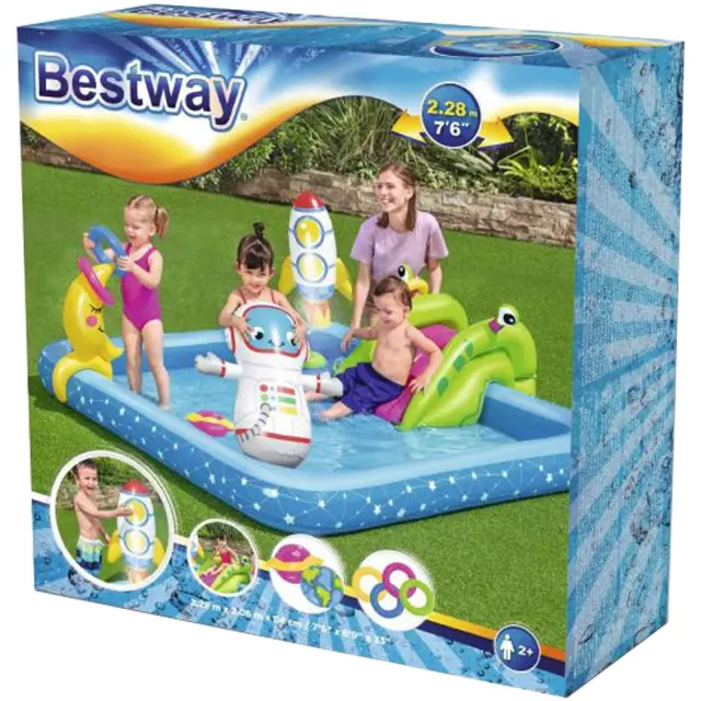 Πισίνα Globo Bestway Playcenter Μικρός Αστροναύτης Παιδική Πισίνα Φουσκωτή 228x206x84εκ. 2