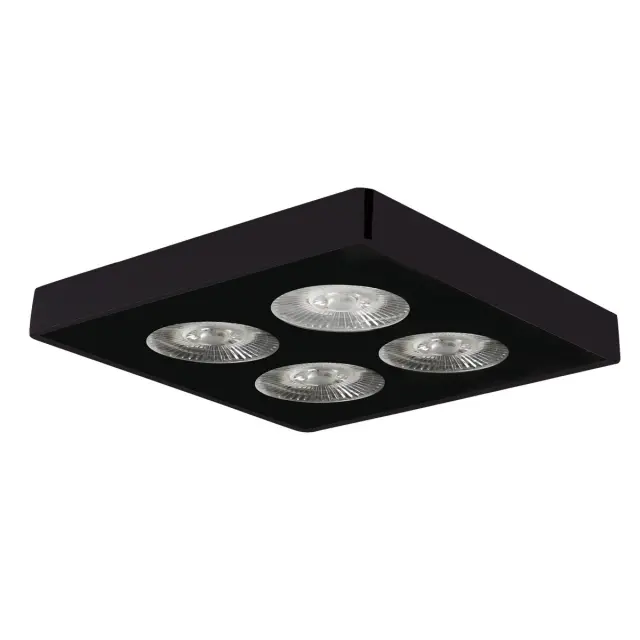 Gapo Φωτιστικό οροφής LED 12W 4000K 14.15x14.15cm μαύρο