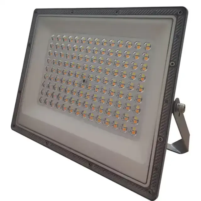 Προβολέας LED 100W 3CCT Μαύρος IP66 Με Καλώδιο 60cm Μαύρο