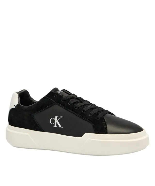 Calvin Klein - Ανδρικά Δερμάτινα Sneakers Chunky YM0YM01348-0GM Μαύρο - 44
