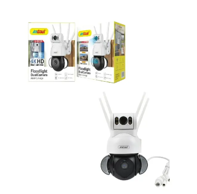 Andowl IP Κάμερα Παρακολούθησης Wi-Fi 4K Αδιάβροχη με Αμφίδρομη Επικοινωνία Q-SX920 - Foodlight Dual Camera 075469