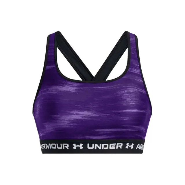 Under Armour Women's Crossback Mid Print Bra Μωβ 1361042-500 (Under Armour) - Large