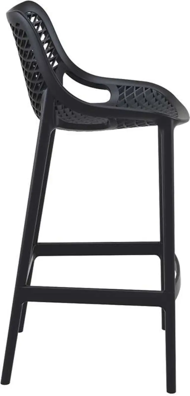 Σκαμπό Bar AIR Μαύρο PP 45x53x75/105cm 3