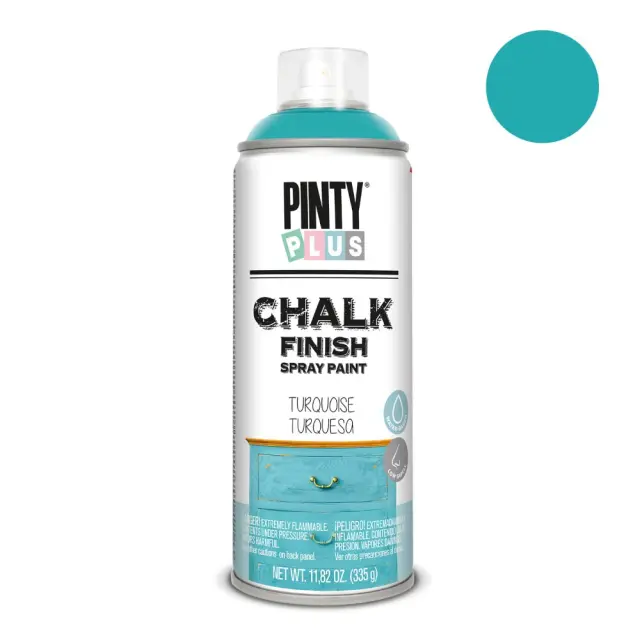 Pinty Plus Chalk Finish Paint Spray Σπρέι κιμωλίας 400 ml Turquoise / CK797