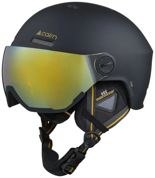 Reflex Visor Mat Black Gold Κράνος Cairn - 0606541-202 - 56/58