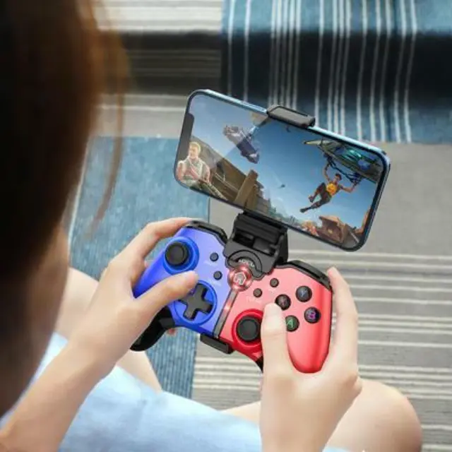 Hoco GM8 Ασύρματο Gamepad για Android Red/Blue 3