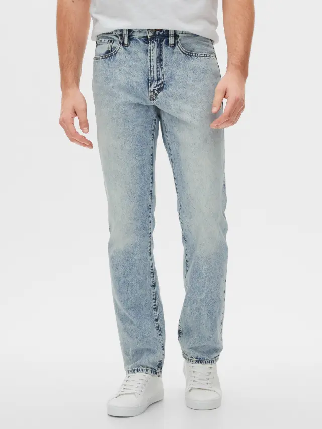Straight Fit Jean Παντελόνι με Washwell™ Light wash