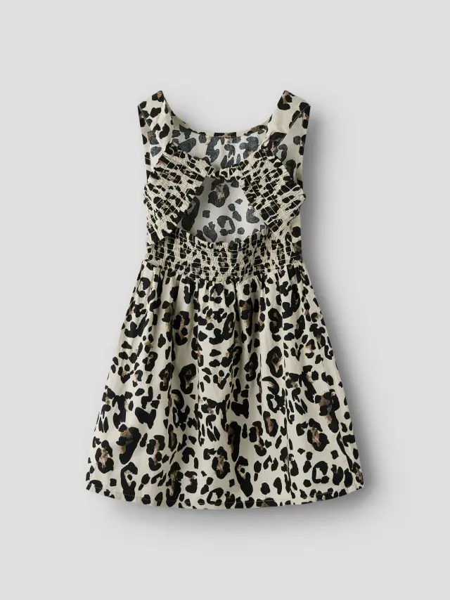 Name It Κοντό Φόρεμα κοριτσίστικο υφαντό Μπεζ NKFFLARING SL DRESS - 13254786 2