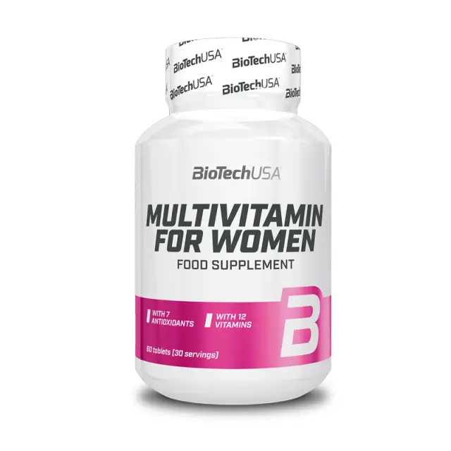 Biotech USA Multivitamin For Women Πολυβιταμίνη για Ενέργεια & Ενίσχυση του Ανοσοποιητικού 60 ταμπλέτες