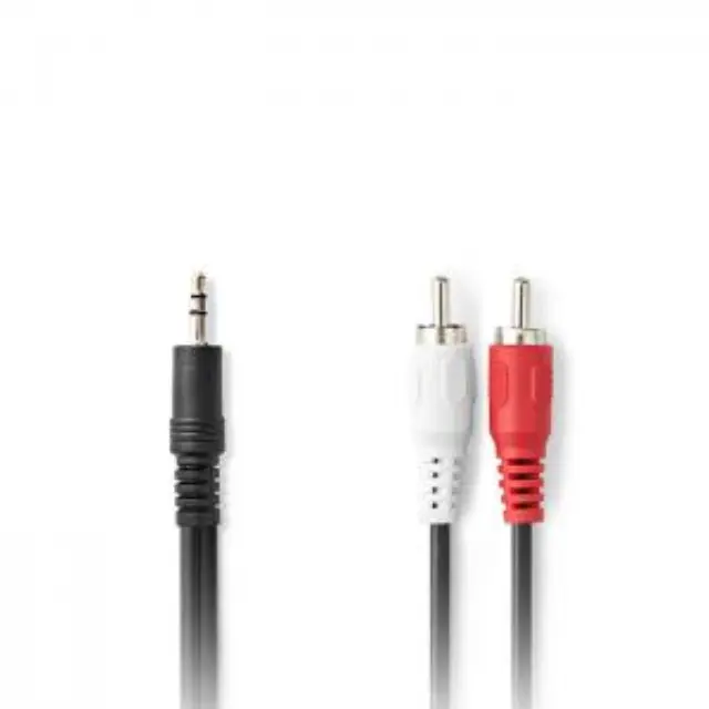 Καλώδιο 2x RCA αρσ. - 3.5mm Stereo αρσ, 10m. 2