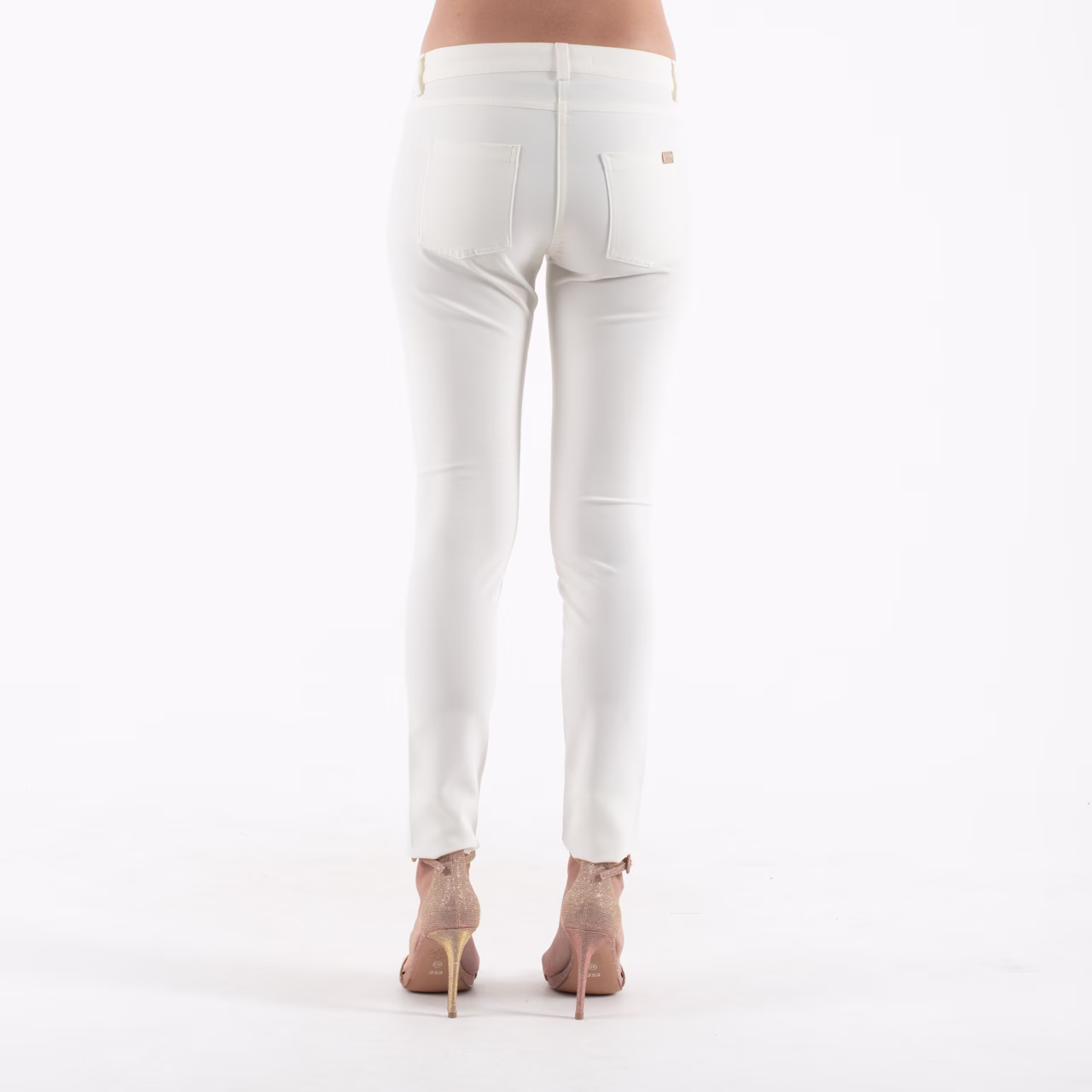 Relish Off White Παντελόνι Σε Στενή Γραμμή Άσπρο - 42 3