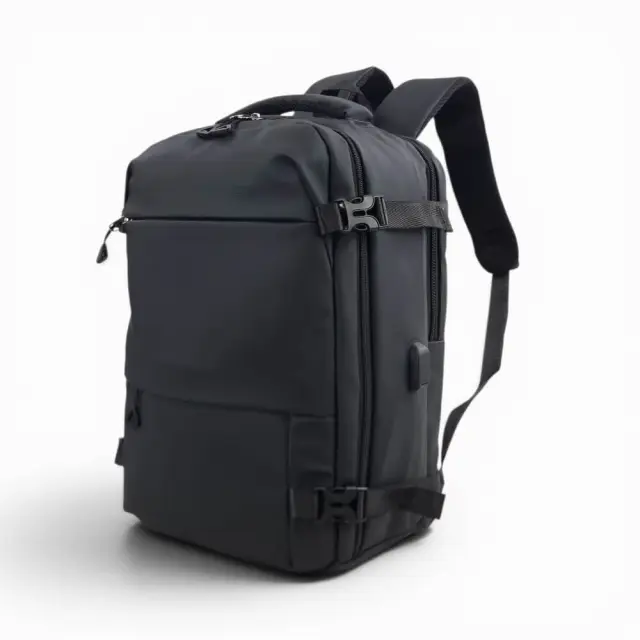 Σακίδιο Πλάτης Ταξιδίου PLAYFULBAGS PS2424 40×30×20cm 25L Laptop 15.6” Αδιάβροχο - Μαύρο