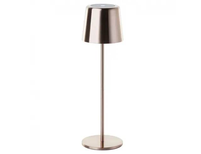 Επιτραπέζιο φωτιστικό LED Brilliant Xaana με μπαταρία, USB, ισχύ 4W και διαστάσεις 11x11x37cm - Χάλκινο 3