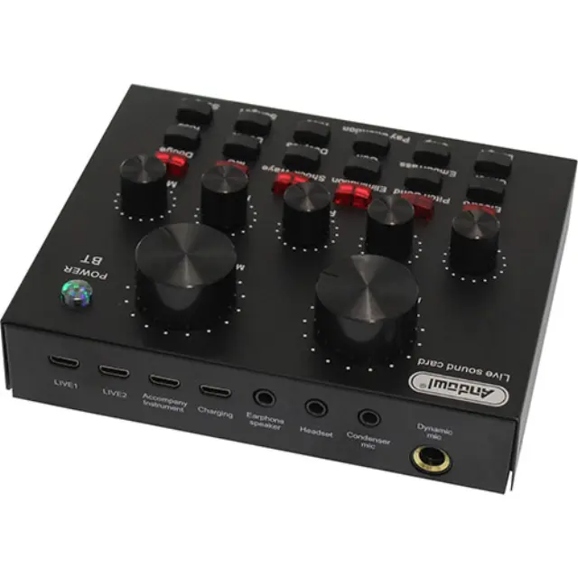 Andowl Q-MIC1 Εξωτερική Επαγγελματική Κάρτα Ήχου Συνδεσιμότητα USB 3