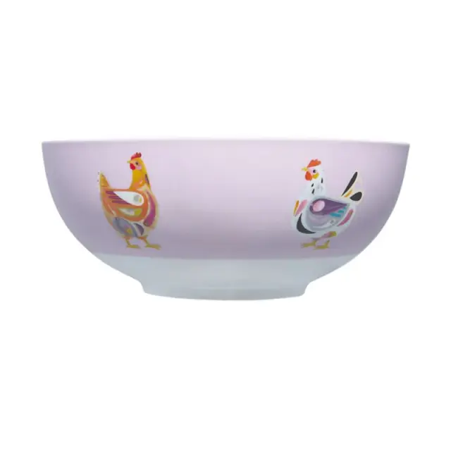 Maxwell & Williams Barn Friends Pete Cromer Μπολ 15x6cm Κοτούλα Μωβ