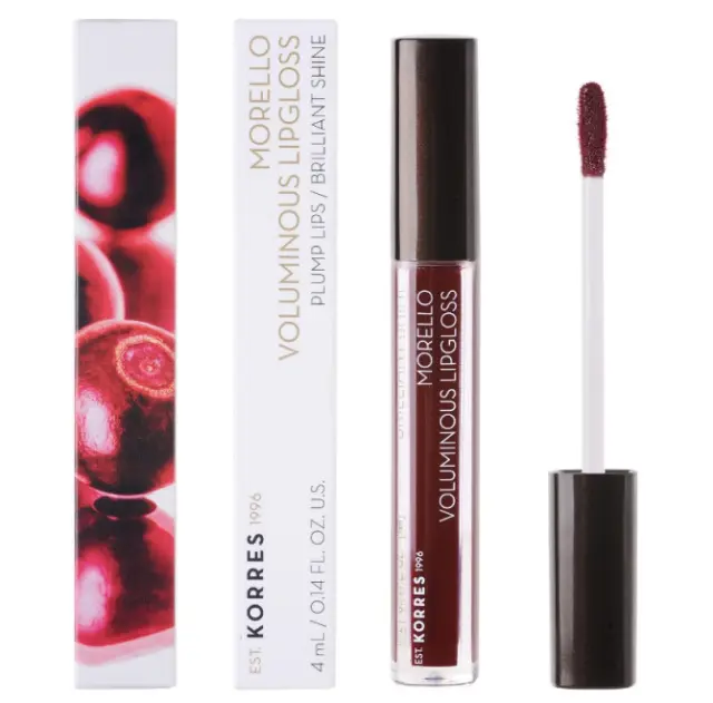 KORRES Morello Voluminous Lipgloss Plump Lips No 58 Bloody Cherry 4ml 2