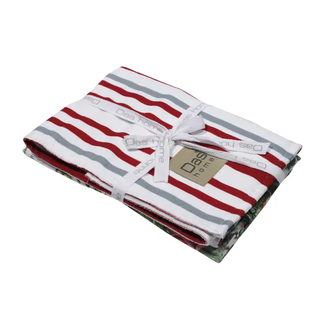 Πετσέτες Κουζίνας Σετ 2 Τεμ 40Χ65 Microfiber Das Home 0634 Πολύχρωμο