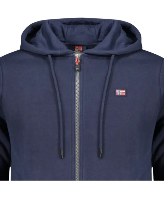 Norway Nautical School - Ανδρική Ζακέτα Φούτερ 849442-NAVY Μπλε Σκούρο 3