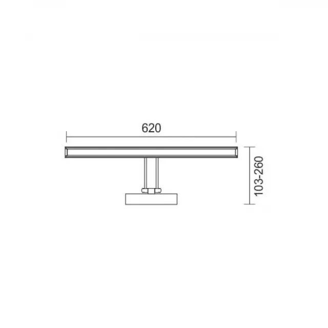 ΑΠΛΙΚΑ ΛΟΥΤΡΟΥ LED ΡΥΘΜΙΖΟΜΕΝΟ 14W 4000K 2