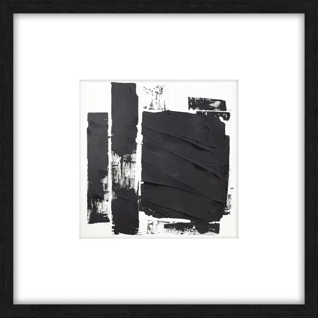 Obraz Basalt 105‑9866 πίνακας τοίχου 60x60 Basalt Art Άσπρο Μαύρο
