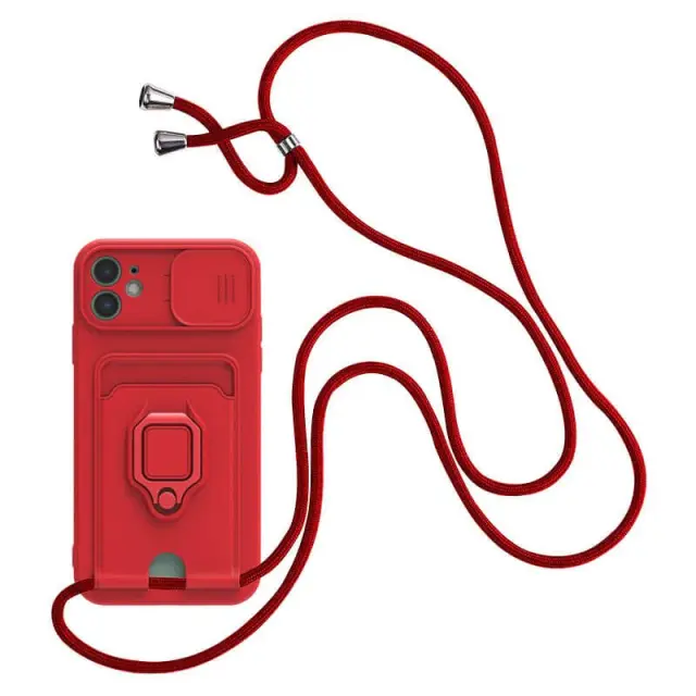 Bodycell Multifunction Case Με Κορδονι Xiaomi Note 11/11s (Global) Red 2