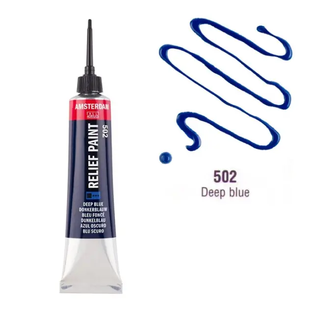 Talens Amsterdam Περίγραμμα, 502 Deep Blue - 20ml