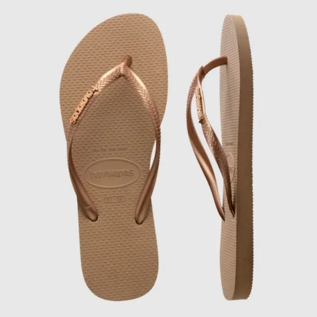 Σαγιονάρα Havaianas Slim Logo Metallic 4119875-3581 Χρυσό - 35-36 2