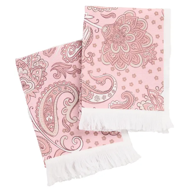 Σετ 2Τεμ Πετσέτες Κουζίνας 30x50 Das Home 0891 Pink 100% βαμβακερό