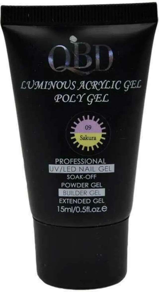 QBD Acrygel Uv/Led luminous Poly gel change color 15ml 009