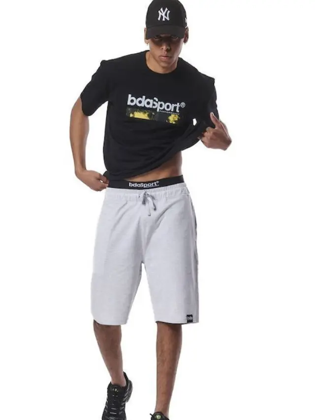 Body Action Essential Fit Ανδρική Βερμούδα 033415-01-GLACIER GREY MA - XL 2