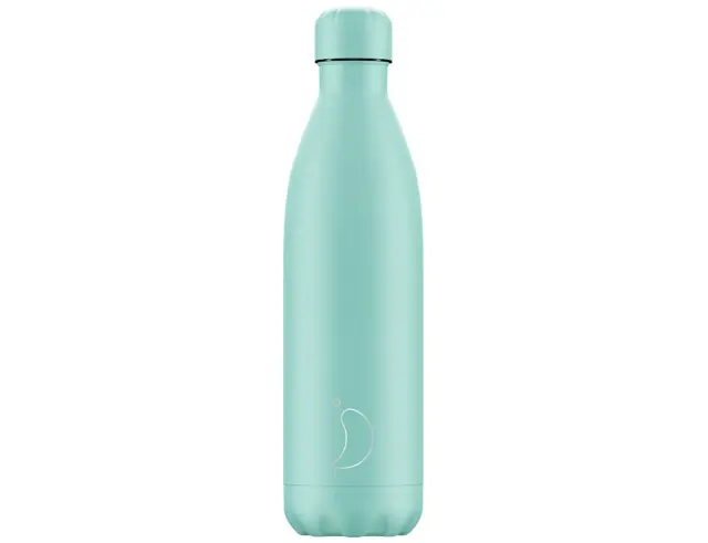 Mπουκάλι Θερμός Chilly's με χωρητικότητα 750ml και διατήρηση θερμοκρασίας 12h ζεστό / 24h κρύο - Pastel Green