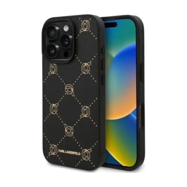 Θήκη PU Karl Lagerfeld Apple iPhone 16 Pro Magsafe Leather Karl Head Μαύρο N67608