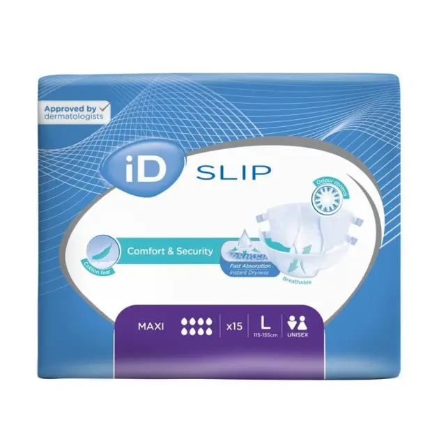 Πανες ακρατειας iD Slip Large Maxi 15 τεμαχιων