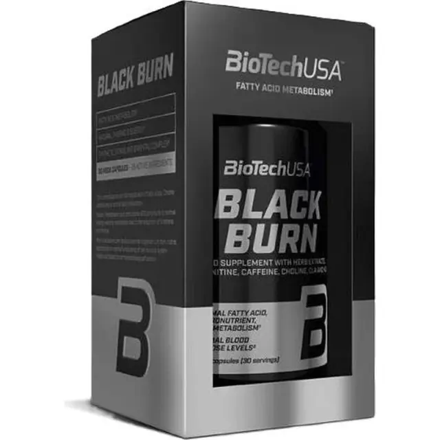 Biotech USA Black Burn Συμπλήρωμα Διατροφής με Καρνιτίνη 200mg 90 κάψουλες