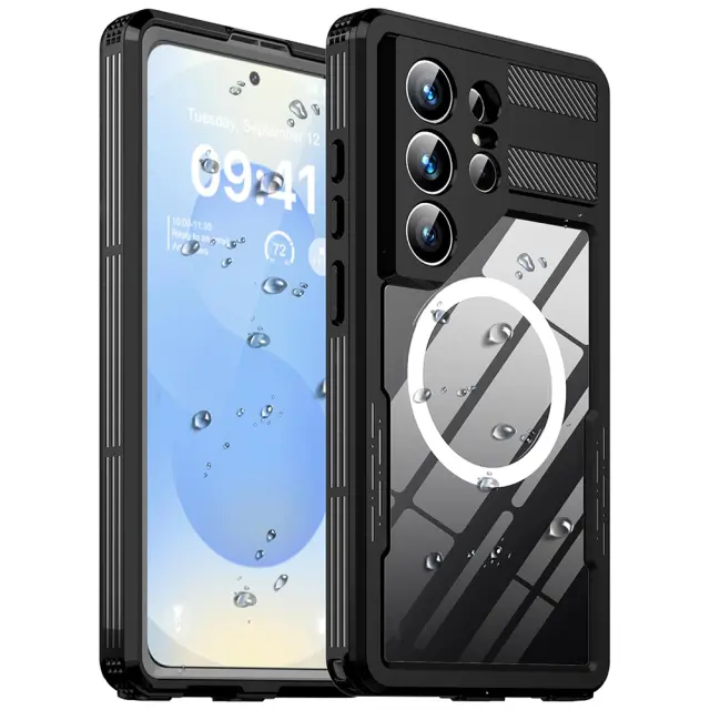 ShellBox - Waterproof IP68 MagSafe Case - Samsung Galaxy S26 Ultra - Black