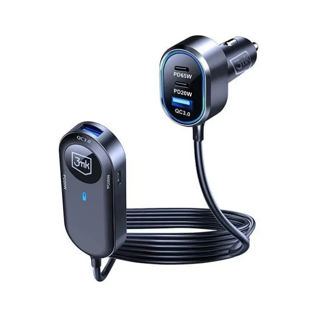 3mk Φορτιστής Αυτοκινήτου Double Car Charger 135W
