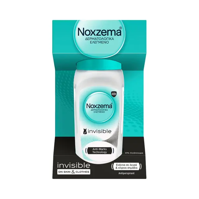 Noxzema Invisible Her Roll-On Γυναικείο Αποσμητικό Ενάντια στα Λευκά Σημάδια, 50ml 2