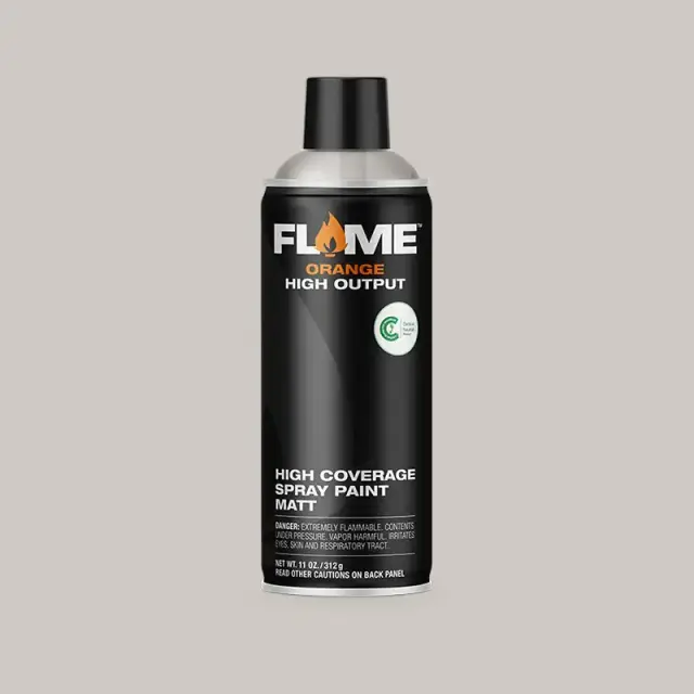 Flame Orange Spray Paint 400ml FO-834 Light Grey Neutral