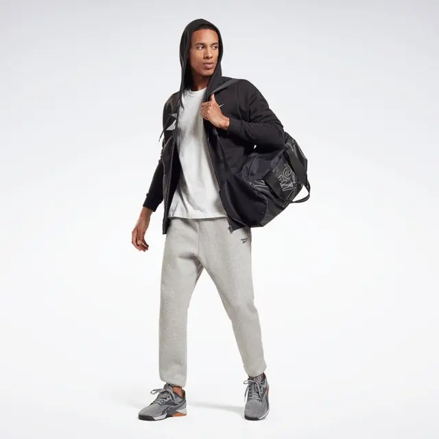 Reebok Training Essentials Full-Zip Hoodie (H62065-Black) - Μαύρο - S 3
