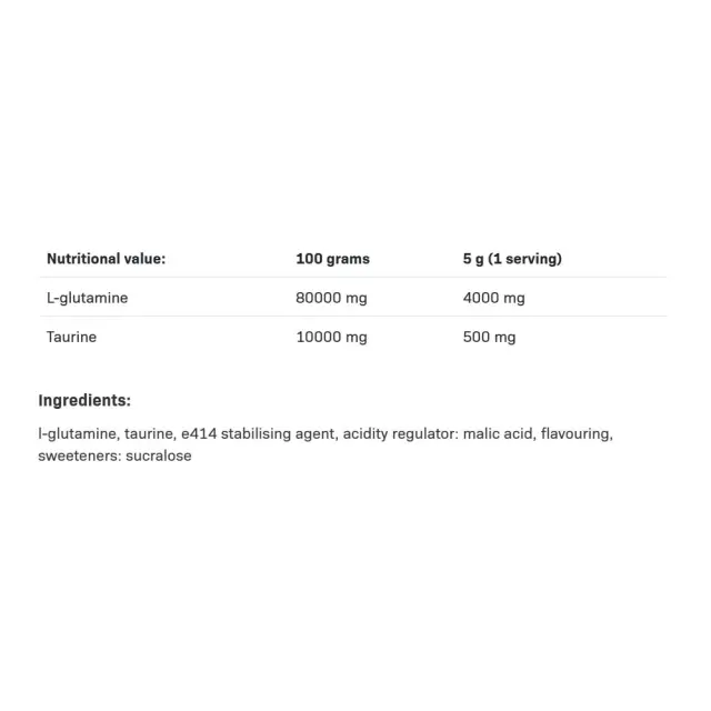 ALLNUTRITION Glutamine Recovery Amino Orange, 500 g 2