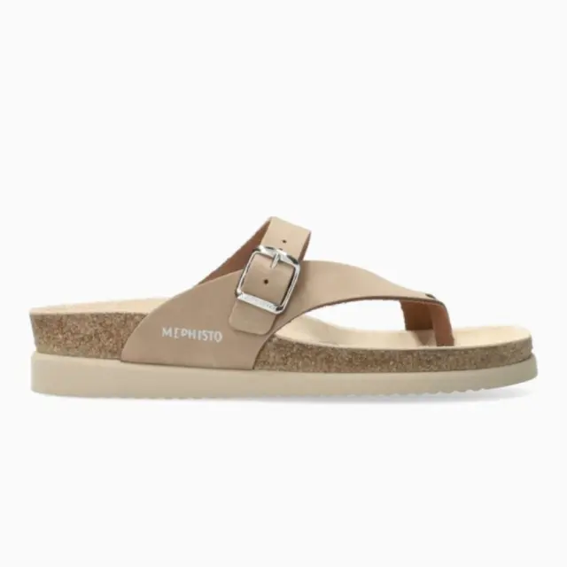 Mephisto Σαγιονάρες Γυναικείο δέρμα Nubuck Μπεζ MEP/HELEN LIGHT TAUPE