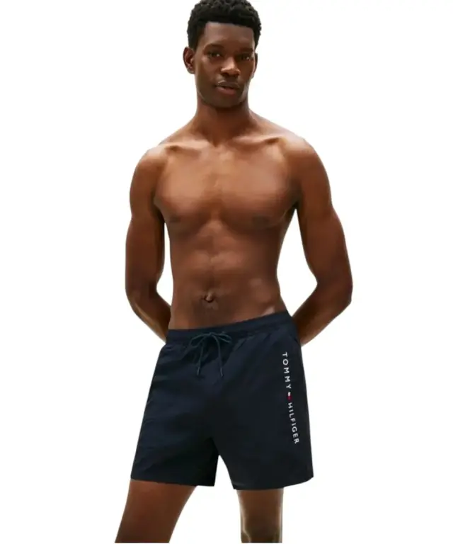 Tommy Hilfiger - Ανδρικό Μαγιό Σορτς Original Logo UM0UM03748-DW5 Μπλε Σκούρο - S 2