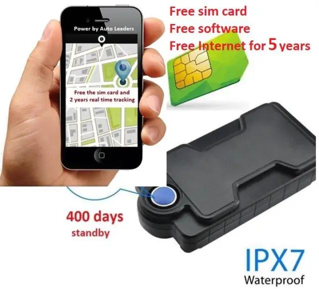 Φορητή συσκευή Gps Tracker με μπαταρία μεγάλης αυτονομίας και sos μετακίνησης μαζί με κάρτα sim με 5 χρόνια δωρεάν Internet για ζωντανή παρακολούθηση TK05-5