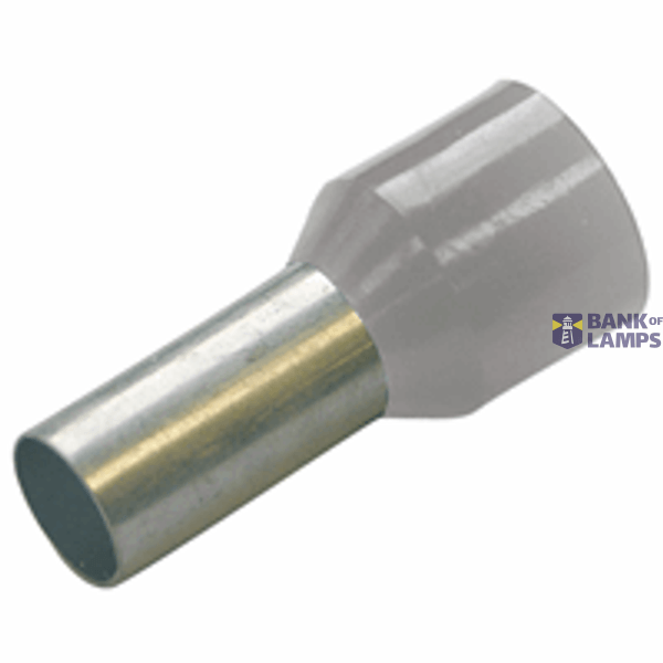 Insulated ferrule 0.75/8 grey