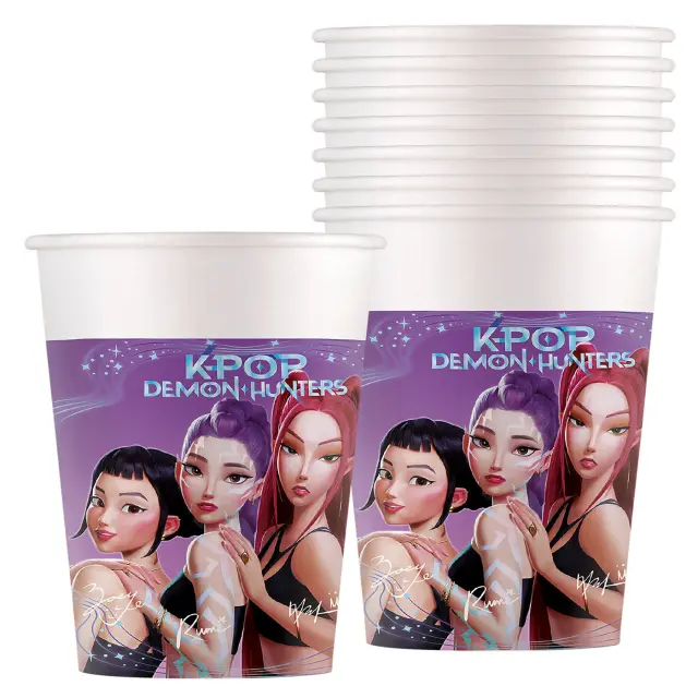 Ποτήρια Χάρτινα Πάρτυ K-POP πακ=8τεμ 200ml K-Pop