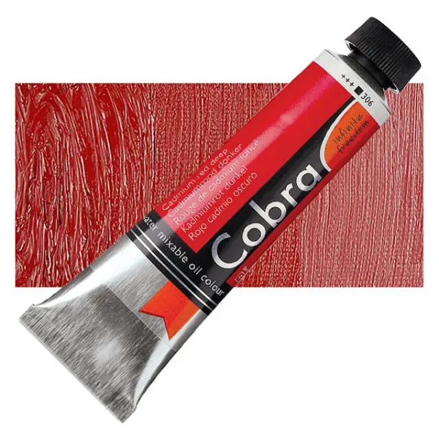 Λάδι Νερού Talens Cobra - 306 Cadmium Red Deep - 40ml