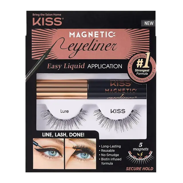 KISS Magnetic Eyeliner & Lash Kit | Απόχρωση 01C Lure