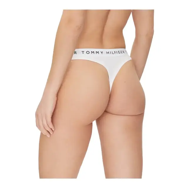 Tommy Hilfiger Γυναικείο String Classic Thong Repeat Logo Waistband, Χρώμα Λευκό 2