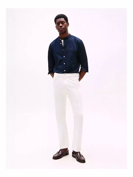 Tommy Hilfiger Μακρυμάνικo Πουκάμισο σε Κανονική Γραμμή Μπλε Σκούρο Μπλε Σκούρο 3