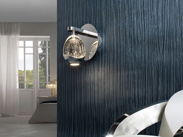 ROCIO WALL LAMP 1L CHROME φωτιστικό απλίκα Χρώμιο 2